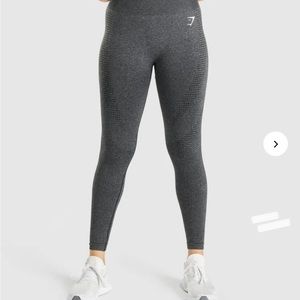 GYMSHARK VITAL SEAMLESS 2.0 LEGGINGS Charcoal Marl Size Medium
